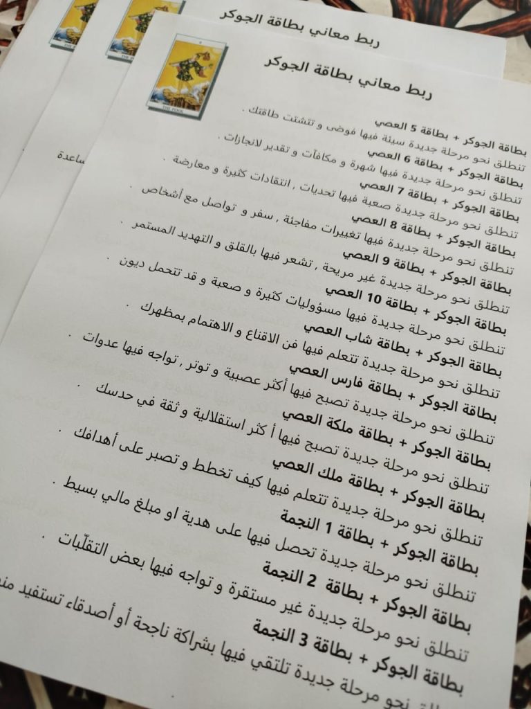 غلاف كتاب ربط معاني بطاقات التاروت – الجزء 1 (الماجور أركانا)